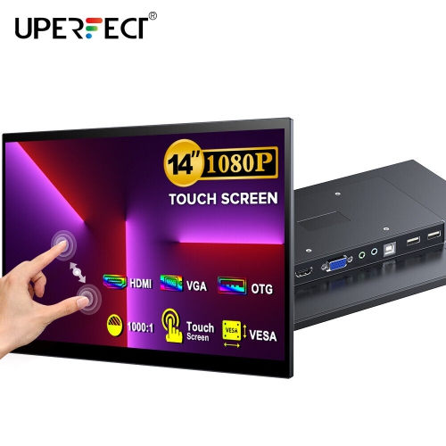 UPERFECT  X True Portable Monitor Touchsreen USB-A 14.0 VGA HDMI USB C Display