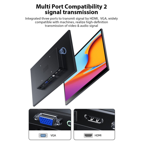UPERFECT X True Portable Monitor Touchsreen USB-A 14.0 VGA HDMI USB C Display