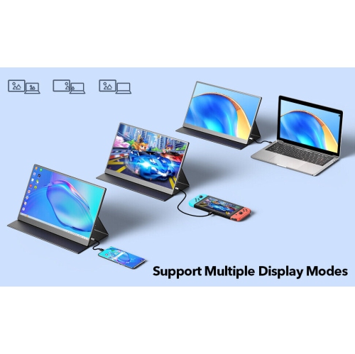 UPERFECT 15.6-Inch 1080P Portable Computer Monitor Touch Screen USB C with Battery