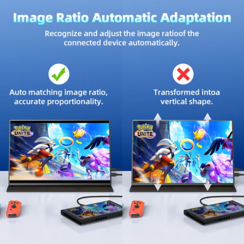 UPERFECT 16" Portable Monitor 2K QHD Screen HDR LCD Display with VESA Mountable