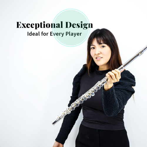 StarQuest – flûte C Flute plaquée argent à trou fermé de qualité supérieure pour débutants et musiciens expérimentés. Comprend étui protecteur, tige