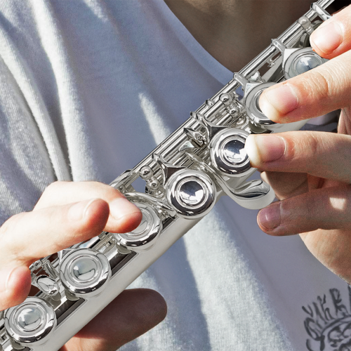 StarQuest – flûte C Flute plaquée argent à trou fermé de qualité supérieure pour débutants et musiciens expérimentés. Comprend étui protecteur, tige