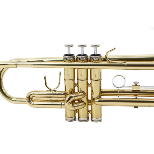 StarQuest BB Trumpet .460” Bore valves nickelées de haute précision, idéales pour les étudiants et les musiciens expérimentés, avec boîtier rigide et