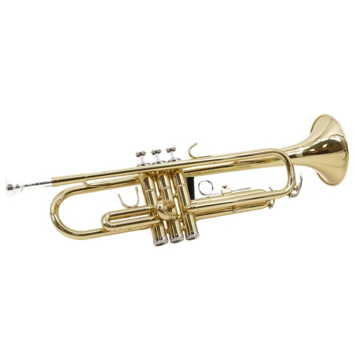 StarQuest BB Trumpet .460” Bore valves nickelées de haute précision, idéales pour les étudiants et les musiciens expérimentés, avec boîtier rigide et