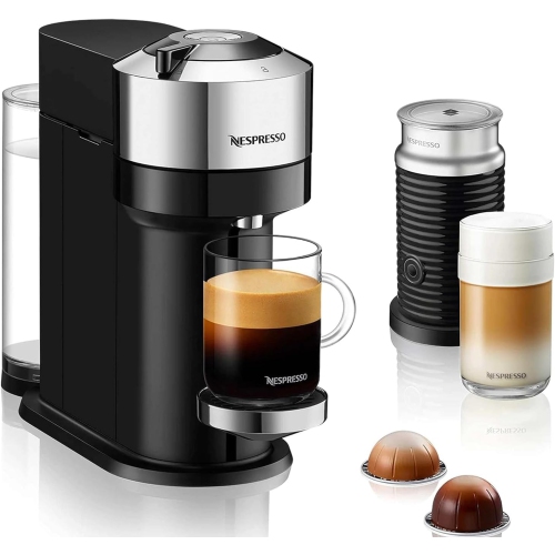 Refurbished- Nespresso Vertuo Next Deluxe with Aeroccino by De'Longhi