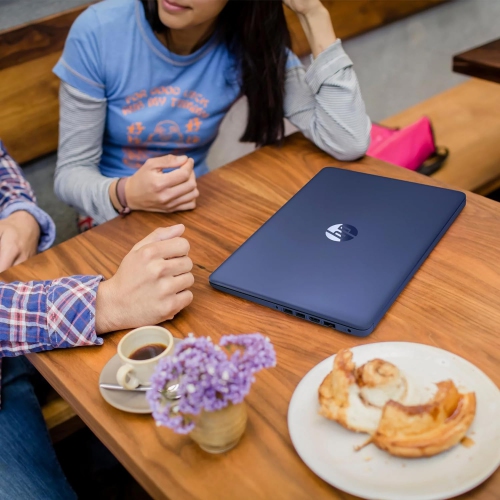 HP - 14-inch Micro-edge HD Display Laptop - Intel Celeron N4120 - 8GB Memory - 64GB eMMC - Windows 11 Home S mode, Thin & Portable -Long Battery Life