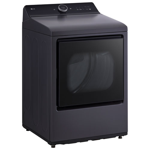 LG EasyLoad 7.3 Cu. Ft. Electric Steam Dryer - Matte Black