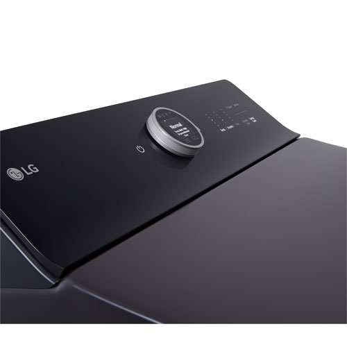 LG EasyLoad 7.3 Cu. Ft. Electric Steam Dryer - Matte Black