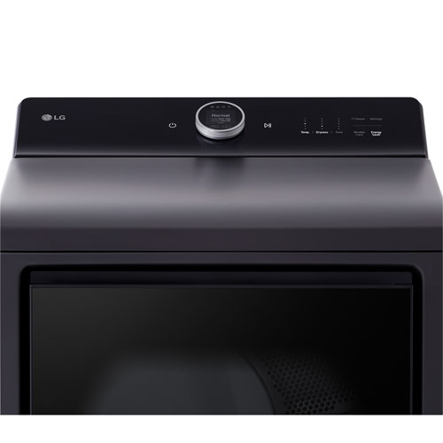 LG EasyLoad 7.3 Cu. Ft. Electric Steam Dryer - Matte Black