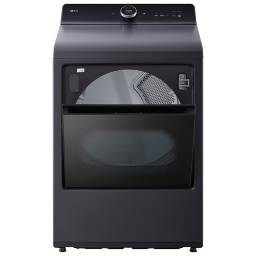 Sécheuse électrique à vapeur de 7,3 pi³ EasyLoad de LG (DLEX8600BE) - Noir mat