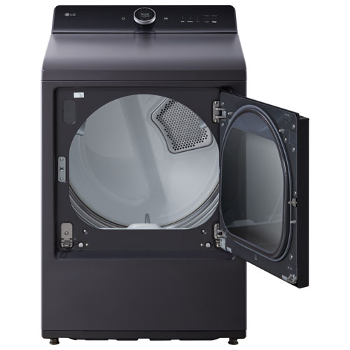 LG EasyLoad 7.3 Cu. Ft. Electric Steam Dryer - Matte Black
