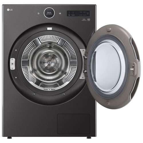 Sécheuse électrique à thermopompe de 7,8 pi³ de LG - Acier noir