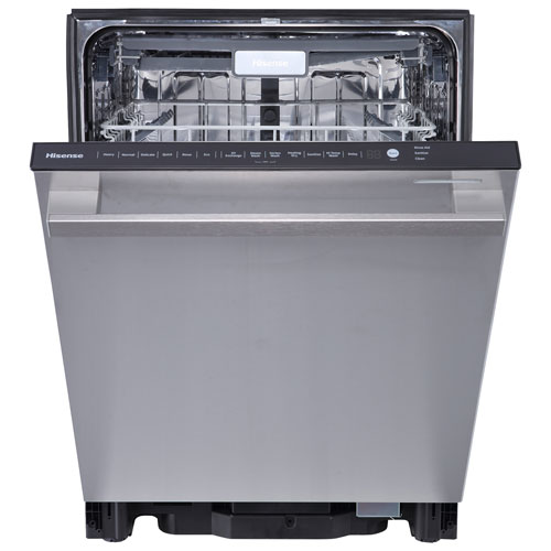 Hisense 24" 48dB Built-In Dishwasher with Third Rack - Stainless Steel