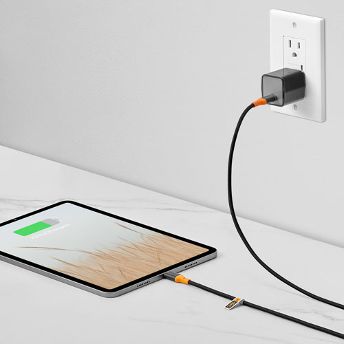 Chargeur mural USB-C PD de 45 W d'Insignia avec câble tissé USB-C de 6 pi - Exclusivité Best Buy