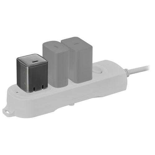 Chargeur mural USB-C PD de 45 W d'Insignia avec câble tissé USB-C de 6 pi - Exclusivité Best Buy