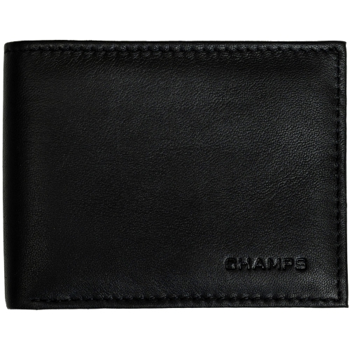 CHAMPS Classic Collection Genuine Leather RFID blocking Bi-Fold wallet in Gift box