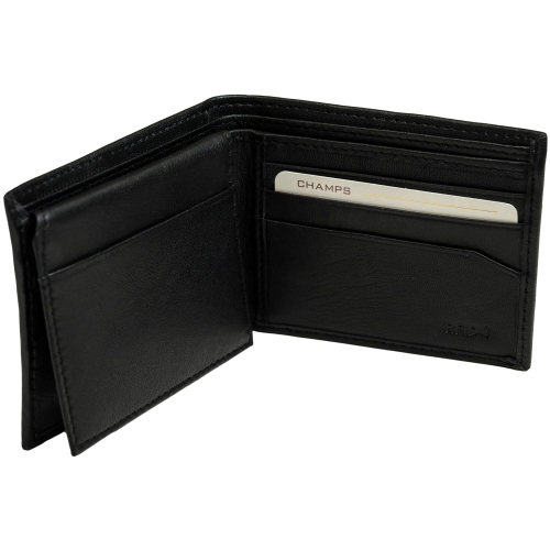 CHAMPS Classic Collection Genuine Leather RFID blocking Top-wing wallet in Gift box