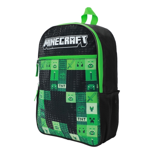 Minecraft Creeper Collage 16" Kids Backpack