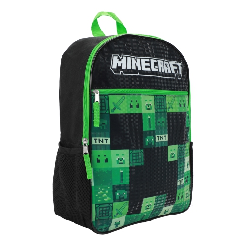 Minecraft Creeper Collage 16" Kids Backpack