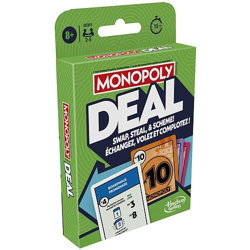 HASBRO GAMING  Monopoly Deal Card Game (Bilingual) 2-5 Players, Ages 8+, 15 Minutes