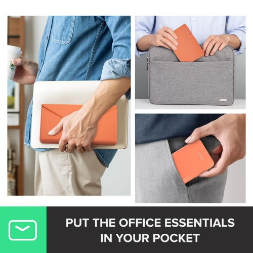 Portable Keyboard and Mouse Combo Wireless, Ultra-Thin Foldable Keyboard, Sliding Mouse and Protective Case, for Tablet, Smartphone, Laptop, Orange