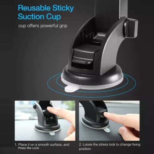 Universal Dashboard / Windshield Magnetic Sticky Suction Cup Car Cell Phone Mount Holder for iPhone Samsung Smartphones