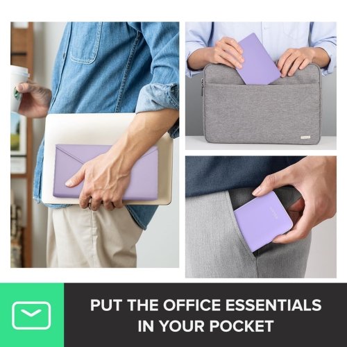 Portable Keyboard and Mouse Combo Wireless, Ultra-Thin Foldable Keyboard, Sliding Mouse and Protective Case, for Tablet, Smartphone, Laptop, Purple