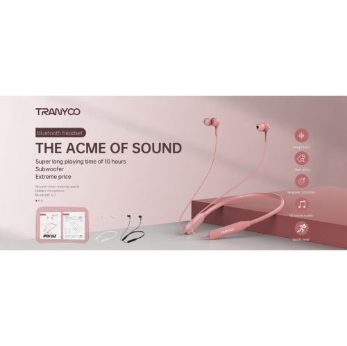 Écouteurs bouton sans fil Bluetooth M13 de TRANYOO résistants à la transpiration et à la transpiration