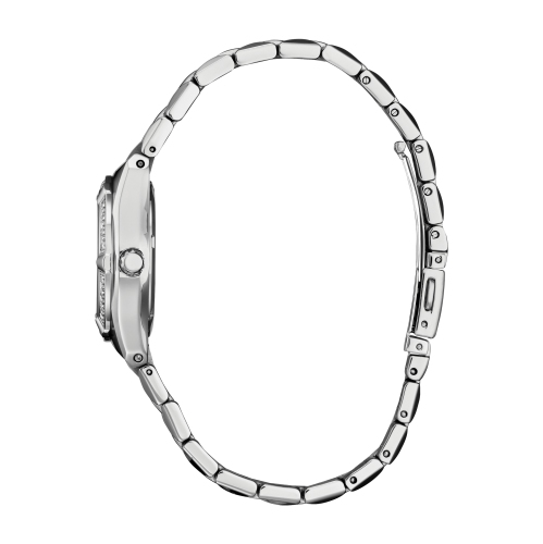 Montre pour femmes Corso Eco-Drive 28&nbsp;mm avec boîtier et bracelet en acier inoxydable argenté et cadran taupe de Citizen