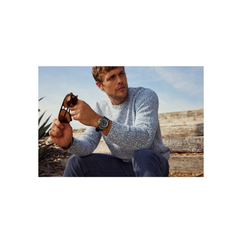 Citizen Mens Promaster Sikorsky Special Edition Eco-Drive Watch 46mm Silver-Tone Stainless Steel Case Blue Rubber Strap with Blue Dial