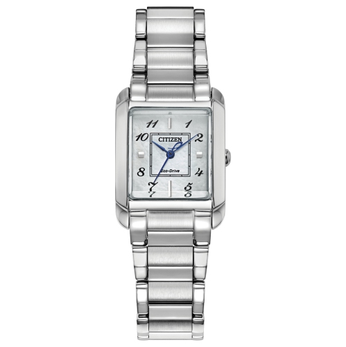 Citizen Ladies Bianca Eco-Drive Watch 21.5mm Silver-Tone Stainless Steel Case and Bracelet with White Dial