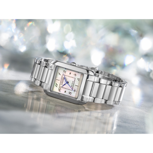 Citizen Ladies Bianca Eco-Drive Watch 21.5mm Silver-Tone Stainless Steel Case and Bracelet with White Dial