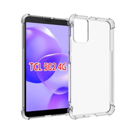 [CSmart] Thin TPU Jelly Bumper Soft Case Back Cover for TCL 502, Clear