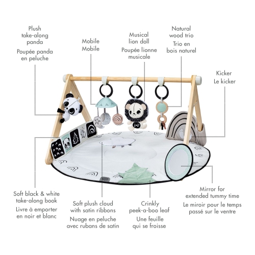 Tiny Love Black and White Decor Luxe Developmental Gymini