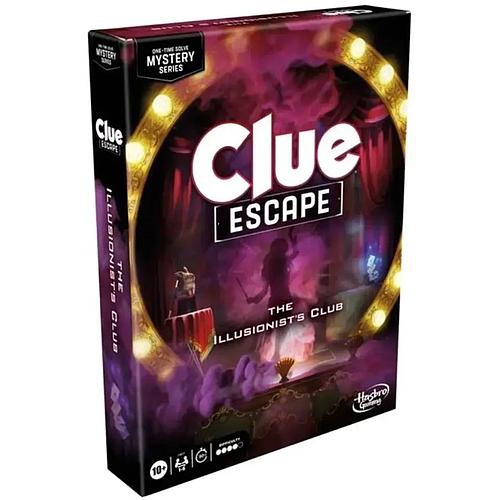 HASBRO GAMING  Clue Escape: The Illusionist's Club 1-6 Players, Ages 10+, 90-120 Minutes