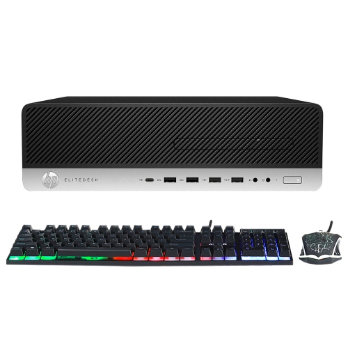 Remis à neuf - ordinateur de jeu EliteDesk 800 G4 SFF Windows 11 Pro - GeForce RTX 3050 6 Go (processeur hexacoeur i5 Intel/RAM DDR4