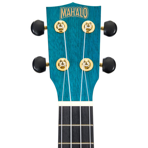 Ukulélé Slimline de Mahalo - Bleu transparent