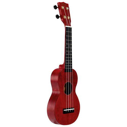 Mahalo Slimline Ukulele - Transparent Red