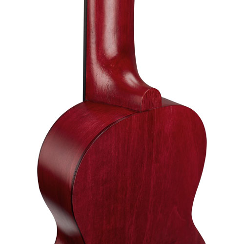 Mahalo Slimline Ukulele - Transparent Red