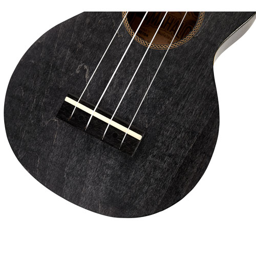 Mahalo Slimline Ukulele - Transparent Black