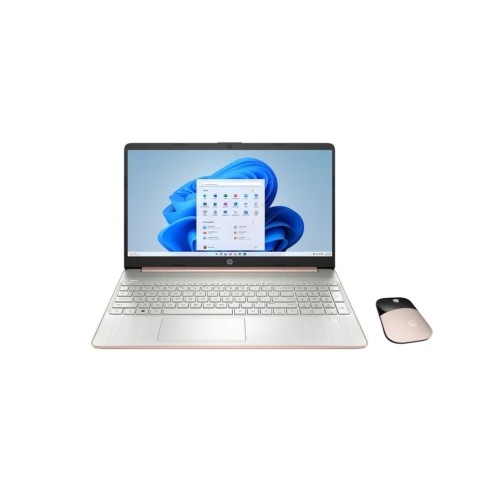 HP  " 15.6"" HD Anti-Glare Display Laptop, Amd Ryzen 3 3250U, 32GB Ram, 1Tb PCie SSD, Webcam, Fp Reader, Wireless Mouse, Wi-Fi, Windows 11 Home, Rose