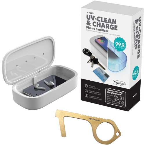 UV-Clean & Charge Phone Sanitizer with KeySmart Clean Key [GAMES ACCESSORIES]