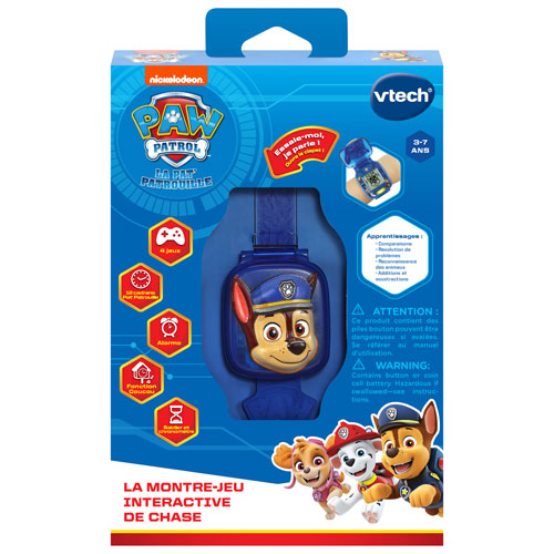 VTech PAW Patrol Chase Learning Pup Watch - Blue - French