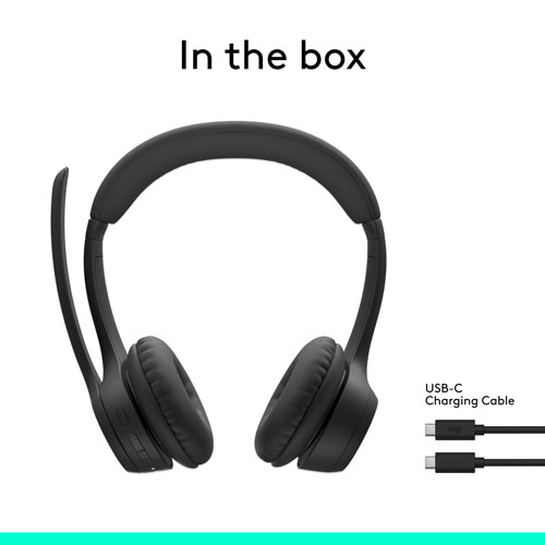 Logitech Zone 300 Bluetooth Wireless Headset with Noise Cancelling Microphone - Graphite