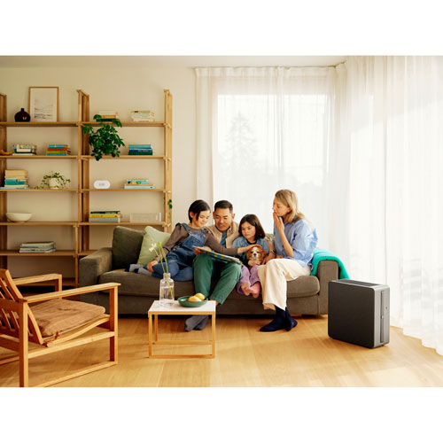 Purificateur d'air intelligent avec filtre HEPA AP-1 Renew d'AIRTHINGS - Gris foncé