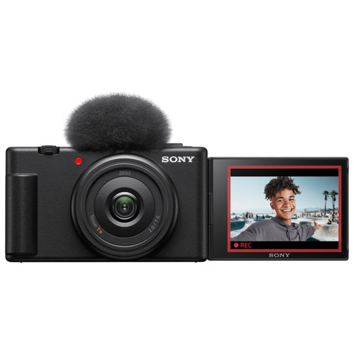 Refurbished - Sony ZV-1F Content Creator Vlogger 20.1MP Digital Camera - Black