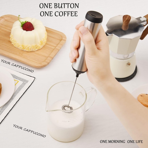 Handheld Milk Coffee Frother,USB-Rechargeable Hand Frother,Adjustable Handheld Milk Frother for Hot Chocolate, Cappuccinos, Milkshakes, Egg Mix,