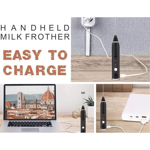 Milk Frother Handheld, Hand Blender Mixer, Electric Hand Whisk, Portable Coffee Maker,Milk Frothers for Cappuccino,Hot Chocolate, Mini Milkshake