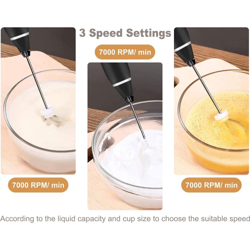 Milk Frother Handheld, Hand Blender Mixer, Electric Hand Whisk, Portable Coffee Maker,Milk Frothers for Cappuccino,Hot Chocolate, Mini Milkshake
