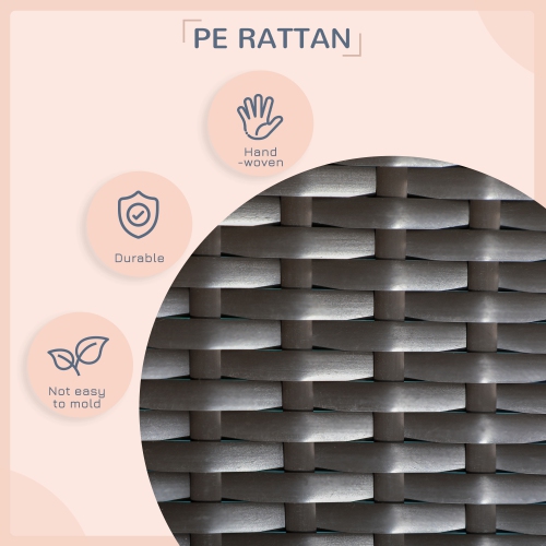 PawHut Rattan Dog House Outdoor with Shade Canopy, Elevated Wicker Dog Bed with Soft Cushion Washable Cover, for Medium Large Dogs, Blue